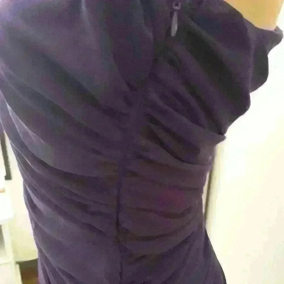 Fashion Nova sexy one shoulder purple statement fancy party/cocktail dress  L - Picture 3 of 6